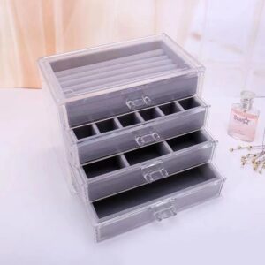 Acrylic Jewelry Organizer Transparent Plastic Box (3 Drawers )