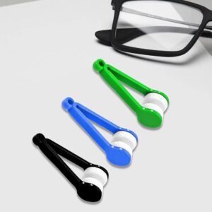 Eyeglasses cleaning wipes microfiber | Mini Microfiber Glasses Eyeglasses Cleaner Tool (Blue)