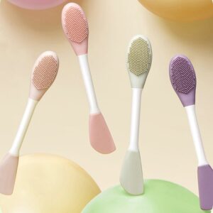 Silicone Face Mask Brush Applicator |  Facial Mask Brush for Mud, Clay, Charcoal Mixed Mask Random color