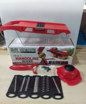 10 in 1 Mandoline Multi-functional Vegetable CUTTER | Manual Potato Peeler, Carrot, Cheese, Grater Dicer