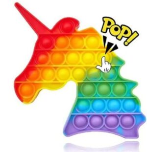 Pop It Fidget Toys, 4 inches Push Pop Bubble Fidget  Silicone Stress Relief Toy,Great Fidget Toy  Gifts for Girls Boys Kids Adults (random design)