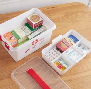 First Aid Kit Box Home Medicine Storage Box