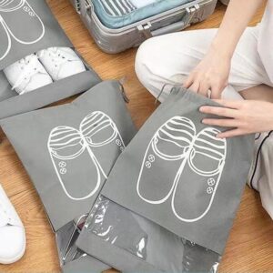 Pack of 5 Imported Shoe Bag For Or Travel Storage Organizer