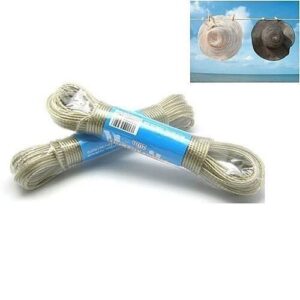 20 Meters Clothesline Laundry Wet Rope PVC Coated Strong Metal Wire For Clothes Rope Wire