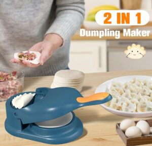 2 in 1 Dumpling Wrapper Tool Food Grade Manual Dumpling Maker Mold - Without Box (Random color)