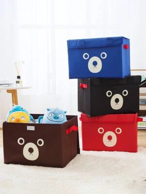 Multipurpose Panda / Cube Storage Box - Foldable (Random Color)