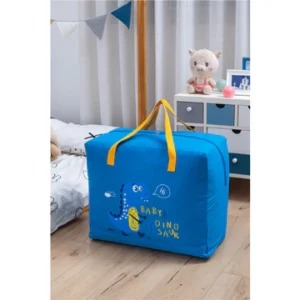 Baby Dinosaur Cloth Organizer and Storage Handbag Portable - Blue Dinosaur