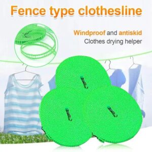 Plastic Cloth Hanging Rope Clothesline - 5 Meters Random Color