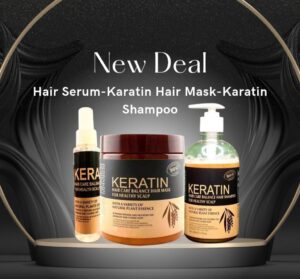 New Deal 4 in 1 - Keratin hair mask| Keratin Shampoo| Keratin Hair Serum  free makeup fixer