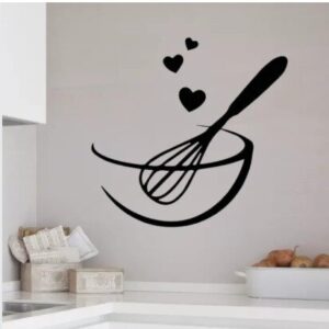 9 Different Piece Kitchenwares Wall Stickers Decorative Sticker | 12x12 inch each sticker - design 9