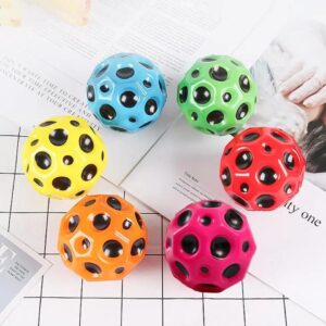 High Bounce Moon Anti Stress Ball | Ball Bouncing Ball for Children Random Colors - 7cm