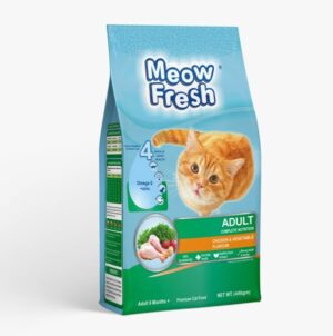 Chicken and Vegetable Meow Fresh Dry Cat Food Classic  450 gm  - Chicken and Vegetable food