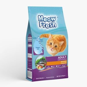 Sea Food  Meow Fresh Dry Cat Food Classic  450 gm  - sea food