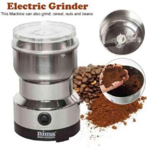 Nima Mini Electric Grinder Stainless Steel For Coffee beans, Spices, Masala