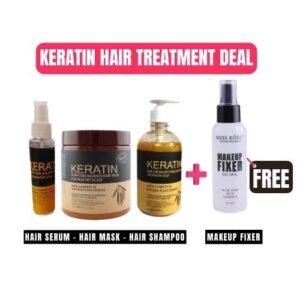 New Deal 4 in 1 - Keratin hair mask| Keratin Shampoo| Keratin Hair Serum  free makeup fixer