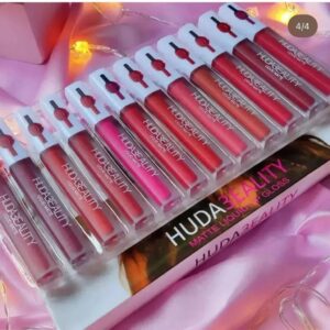 Pack of 6 glossy lipgloss  Matte Finish