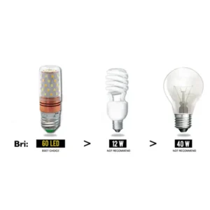 E27 LED Corn Light Lamp Bulb | 3 in 1 light modes Chandelier, Candle LED Light For Home & Decoration - 12W/16W - 16 W