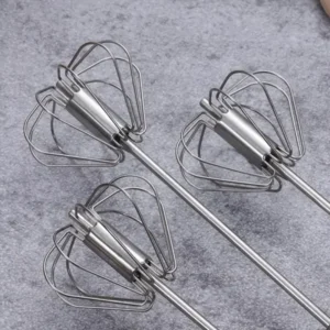 Hand Pressure Semi-automatic Egg Beater | Self Turning Whisk Manual Mixer