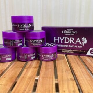 Derma Face Hydra Whitening Facial Kit 6 steps Whitening And Glowing Facial Kit 300ml