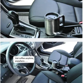 12 Volts 450 ml Heated Travel Mug Coffee /Tea/Soup Cup Car Charging Electric Kettle