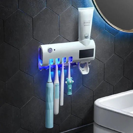 TOOTHPASTE DISPENSER WITH UV random color Cartflix.pk