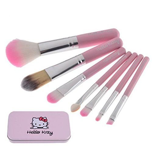 Cute 7 Piece Makeup Foundation Powder Eye shadow Brushes Set