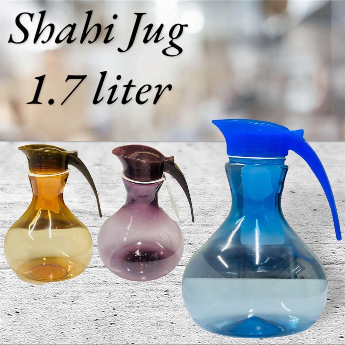 Plastic Shahi Jug Premium Quality Plastic Jug Royal Design | Large storage jug | Unique Crystal Shahi Jug 175 L