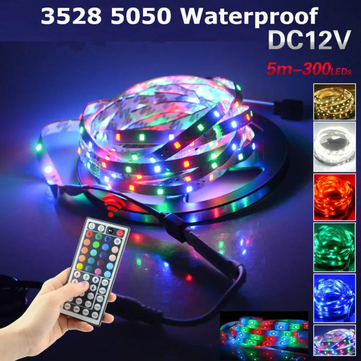 NEW RGB LED Strip 5 meter Top Quality With Remote And 12V Power Supply multicolor