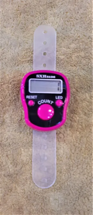 SXH Original Finger Counter with LED - Counts Tasbeeh Digital Clicker Random Color Cartflix.pk