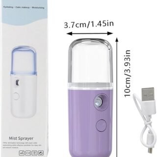 Nano Facial Mist Sprayer 30ml Handy Atomization Machine Face Moisturizing Hydration USB Charging random color