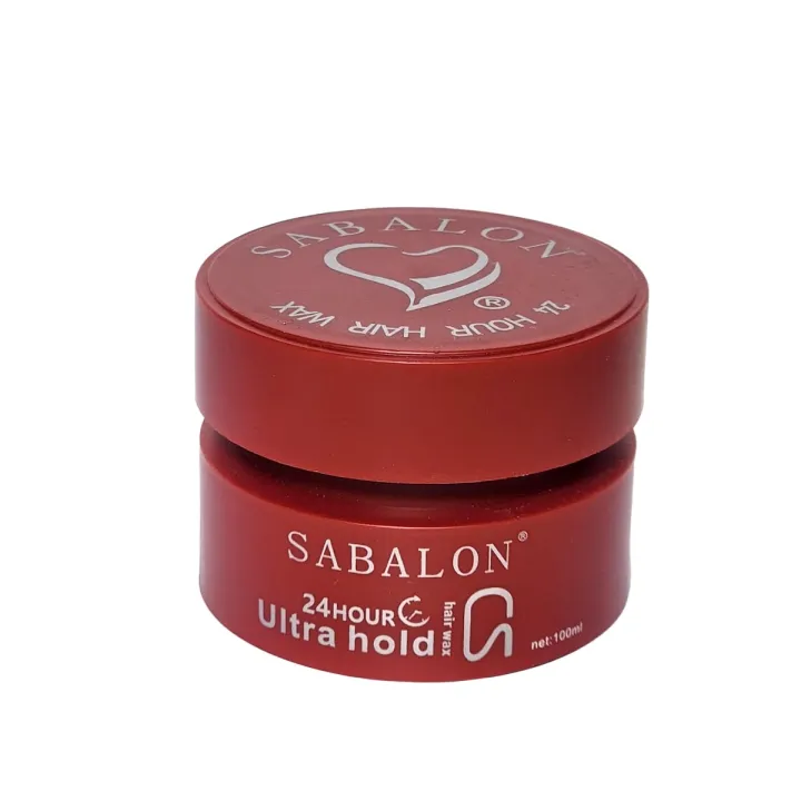 SABALON Hair Wax 24 Hour Professional Styling System Hair Styling Wax For Ultra hold Sculpting 100ml Red Cartflix.pk