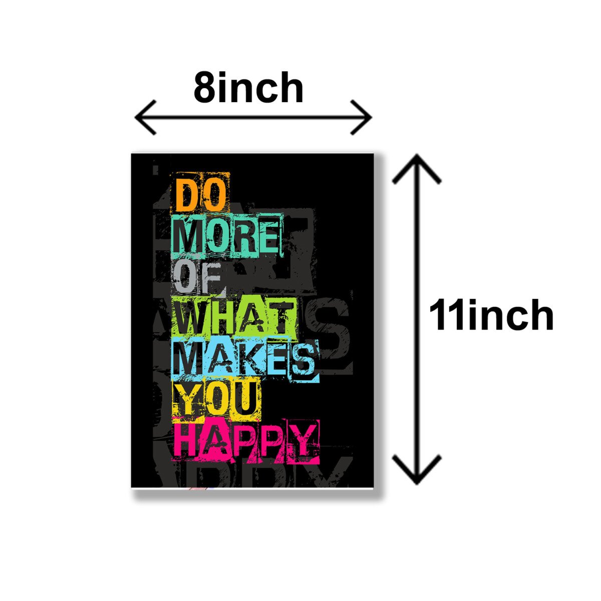 set of 4 Motivational sticky canvas frames for wall decore / sticky phototiles for office and home workplace Cartflix.pk