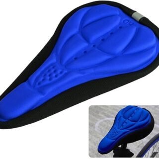 Bicycle Saddle Seat Cover Soft GEL Foam Pad Padded Breathable Non-slip Random color