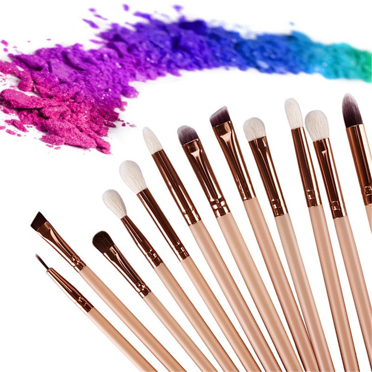 Make Up Eye Brushes Set Lover Bar 15pcs Makeup Brush- with Travel Organizer with pouchrandom color