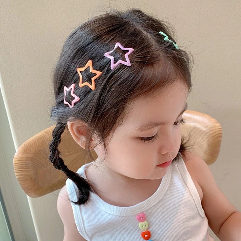 Pack Off 06 Star Design Girl Hair Clip | Hair Clip For Women | Best Quality Hair Clip Random Color