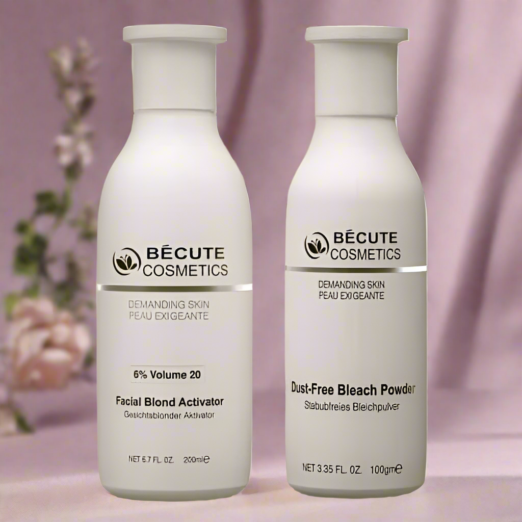 Becute skin polish set - Becute Bleach Powder Facial Blonde Activator 200ml