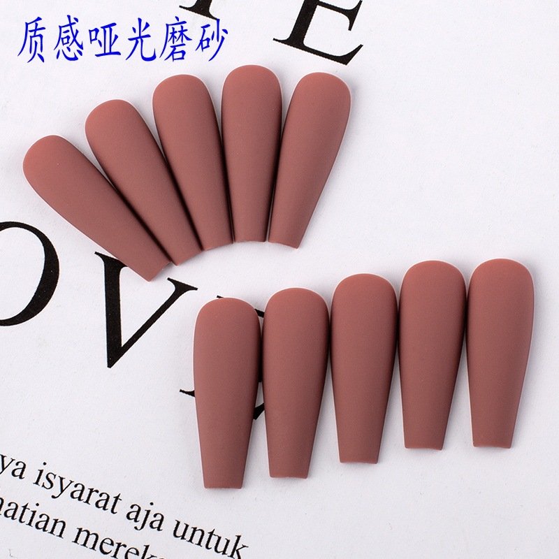 24 Pcs Matte Perfection OTWOO Brown Nail Polish for a Luxe Look | Best Nails for women