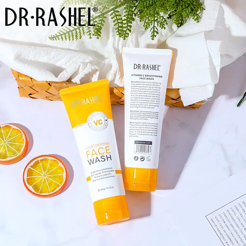 DR RASHEL Vitamin C Brightening Face Wash | Brightening Lightening Facial Clean - 100g