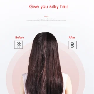 Hair Straightening Comb/Brush, Curling Comb Dual-Purpose Hair Straightener Styling Comb, Splint Does Not Damage The Inner Buckle for Professional Salon at Home (Random colors)