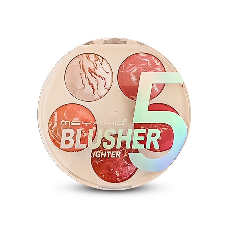 5-in-1 MSYAHO Professional Makeup Palette 3D Highlighter Blusher Contour Bronzer Illuminator All-in-One Kit
