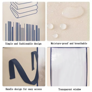 Heavy Quality Barcode Print Storage Bag Non Woven - Good for cloth storage Cartflix.pk