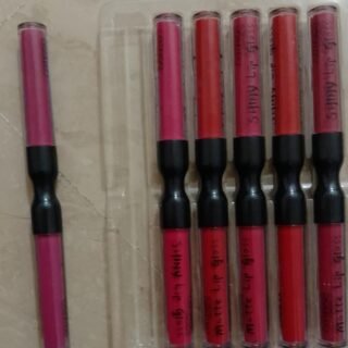 6 Pcs Set Matte and shiny dual lip gloss