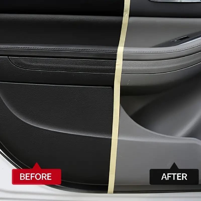 QIFENGHE Car Plastic Restorer - Auto Interior Panel Renewal Wax Coating Agent Car Wax Car Wax Polish 200gm sponge