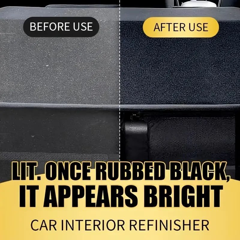 QIFENGHE Car Plastic Restorer - Auto Interior Panel Renewal Wax Coating Agent Car Wax Car Wax Polish 200gm sponge
