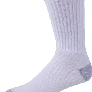 Pack of 6 pairs white socks Gents full length socks | Full Length Comfortable socks for boys Mens Cartflix.pk