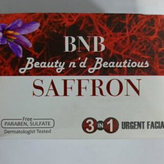 B and B Saffron Whitening Facial Kit 3 in 1 - Urgent Facial Dead Skin Removal