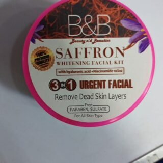 B and B Saffron Whitening Facial Kit 3 in 1 - Urgent Facial Dead Skin Removal Cartflix.pk