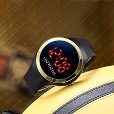 Digital LED Smart Round Shape Watch Round Colorful Ring LED Watch LED Digital WatchRandom color Cartflix.pk