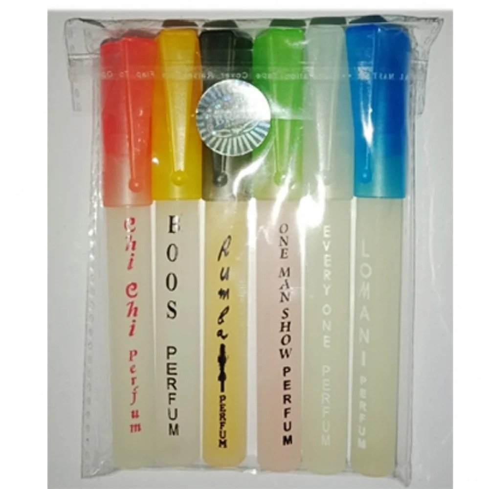 Set of 6 different Fragrances Pocket Sized Perfumes For Women- 8ml Each Cartflix.pk