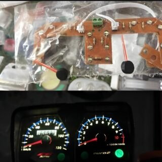 70cc Meter led glowing kit with glowing red niddle for 70cc bike
